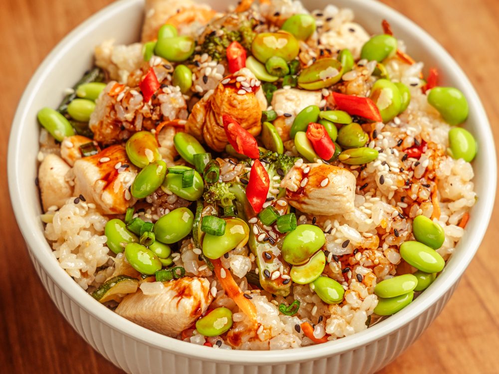 Sesame Chicken Rice